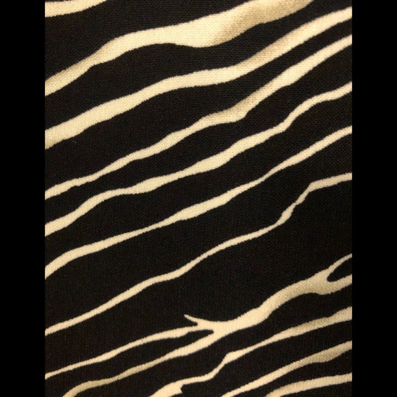 Studio I Sheath Dress sz 12 New with Tags Long Black white zebra - Picture 9 of 13